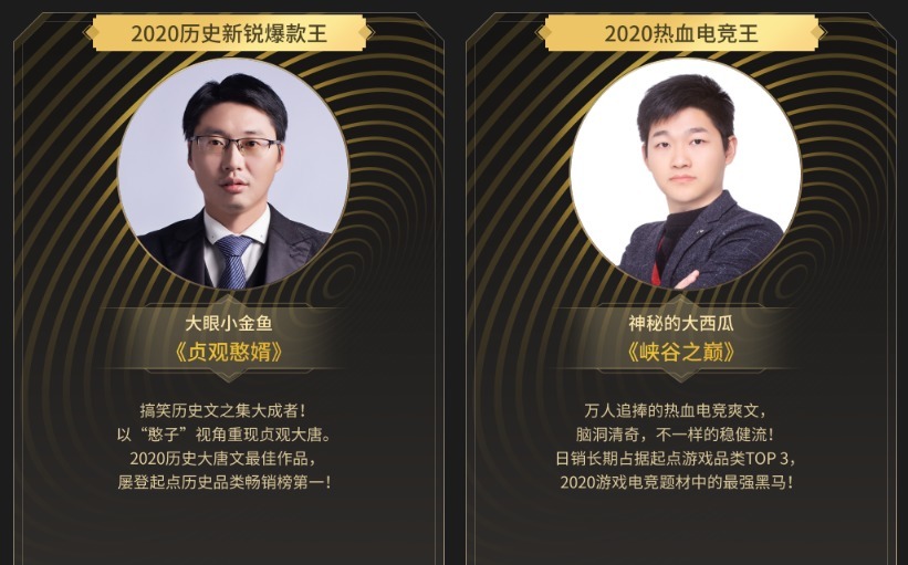 公布|起点公布2020年十二天王,他们的作品支撑起了大半个网文江湖