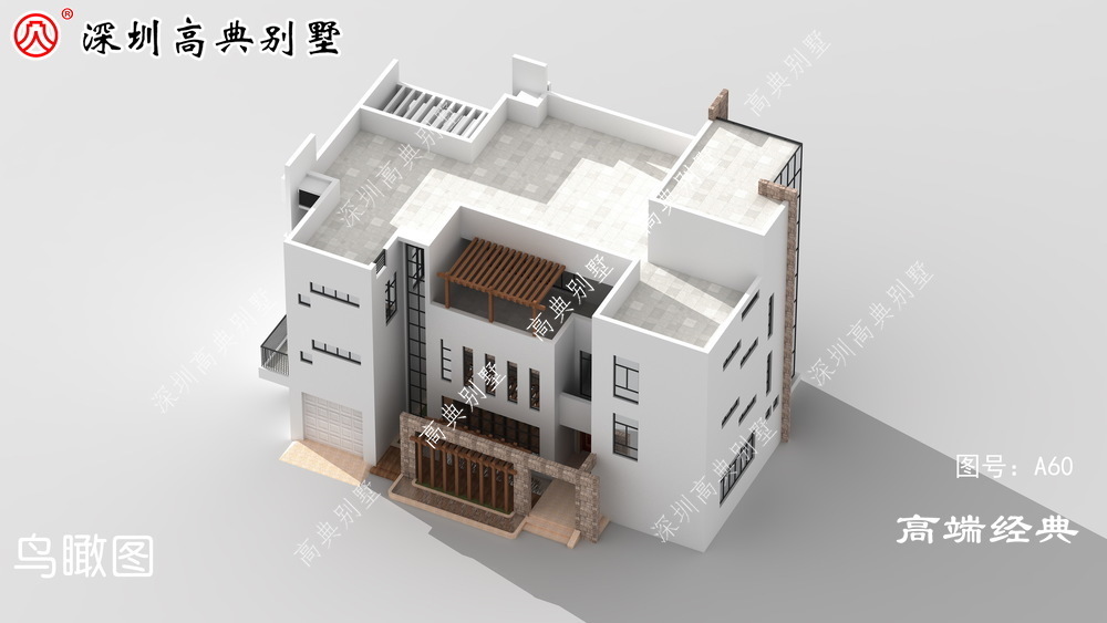 落地窗|现代风格外观时尚,新颖,农村自建别墅新面孔