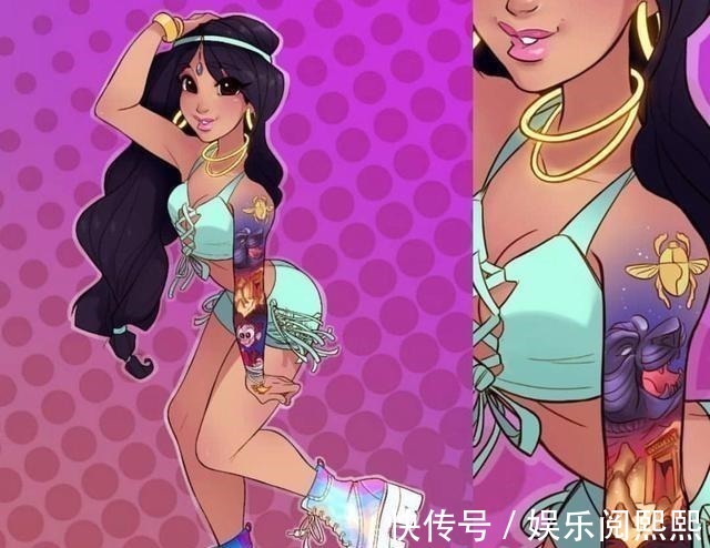 下图|“画风奇特”的迪士尼公主,有人爱到不行,有人却接受无能