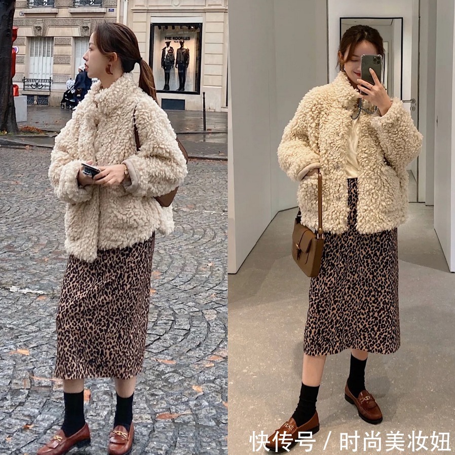 小姐姐 终于找到贵气又可爱的羊羔绒穿搭,看她们的搭配,保暖不说还气质