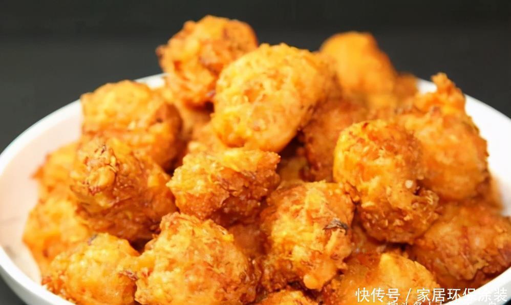 炸丸子有人放面粉,有人放淀粉?全不对,教你这样做,香酥又好吃