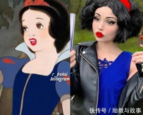 外国网友|迪士尼公主cosplay，白雪公主变瘦，葛朵女巫混入其中