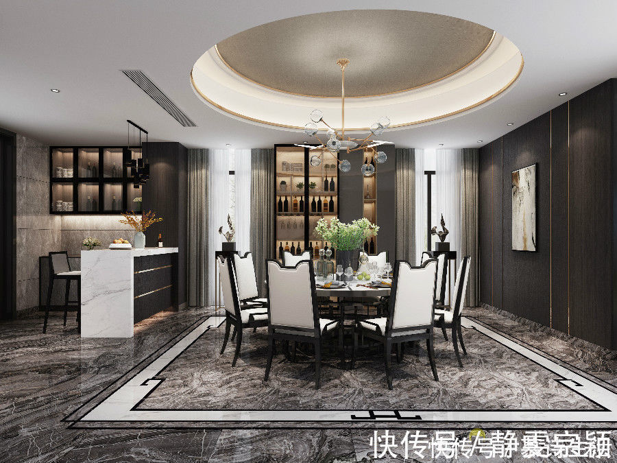 中式|晒晒中式轻奢风大别墅,装修豪华,300平花了60多万,值吗