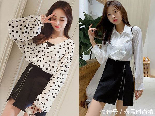 秋冬季毛呢半身裙也能很优雅哦,搭配简单的外套除了时髦还是时髦