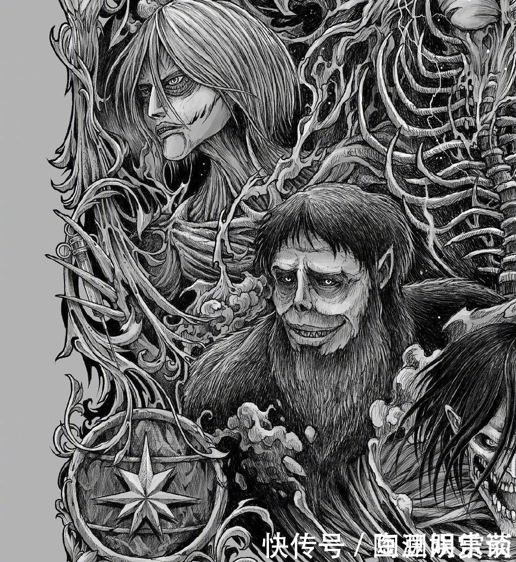 菲律宾艺术家5天绘制进击的9大巨人 超震撼视觉效果 满满的细节 天合乐学帮助家长发现孩子的更多可能