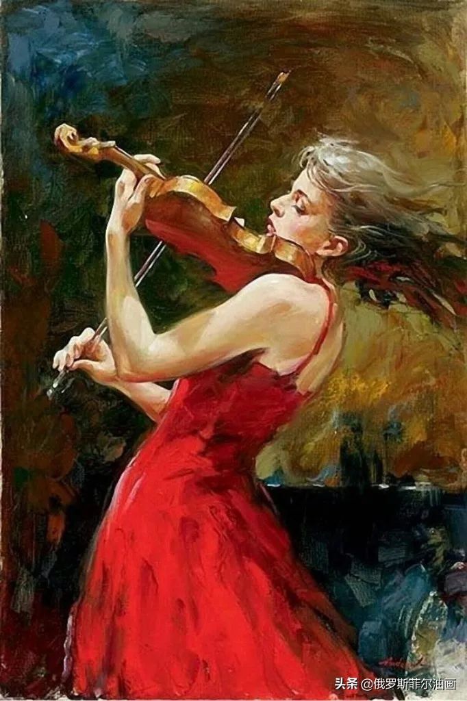 赏读&奔放美艳,活力无限~俄罗斯画家安德鲁的油画作品赏读