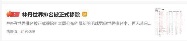 赵雅淇|又犯错了?林丹冲上热搜，球迷评论区揭老底!