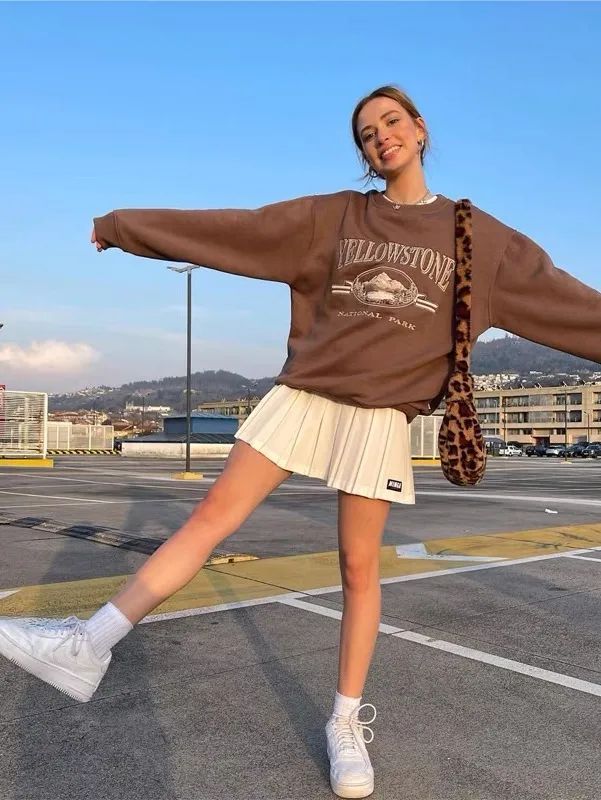 包臀裙|你可以永远相信卫衣，甜酷复古，秋冬必备