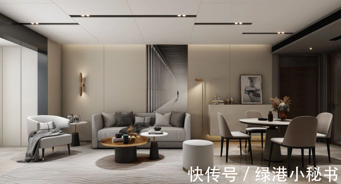 灰调|装修案例欣赏:绝绝子!仪式感满分的100平现代风设计!
