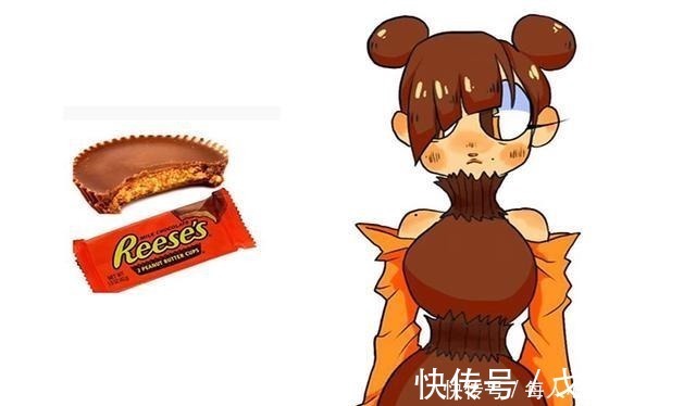 二次元|画师将食物拟人化,眼里只有食物,萌萌画风,拥有一个吃货的心