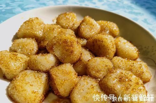 糯米面|教你在家做糯米果，不煎不油炸，口感软糯，甜甜的好好吃