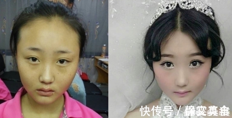 对比照|别再问为啥女生爱化妆了,看完她们化妆前后的对比照就知道了