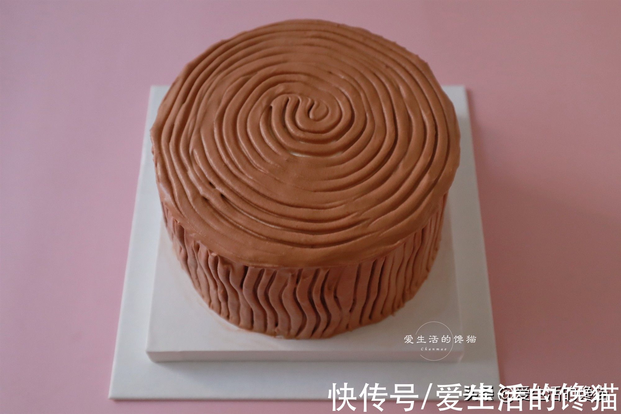 圣诞树桩蛋糕不用买,在家做,造型逼真味道好,手残党轻松成功