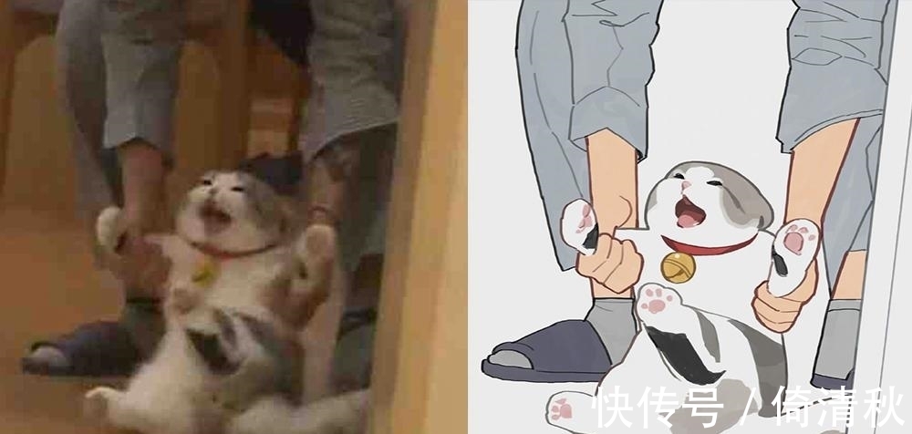 二次元|现实里的喵星人这么可爱,当画师将它们变成二次元后,更萌呆了