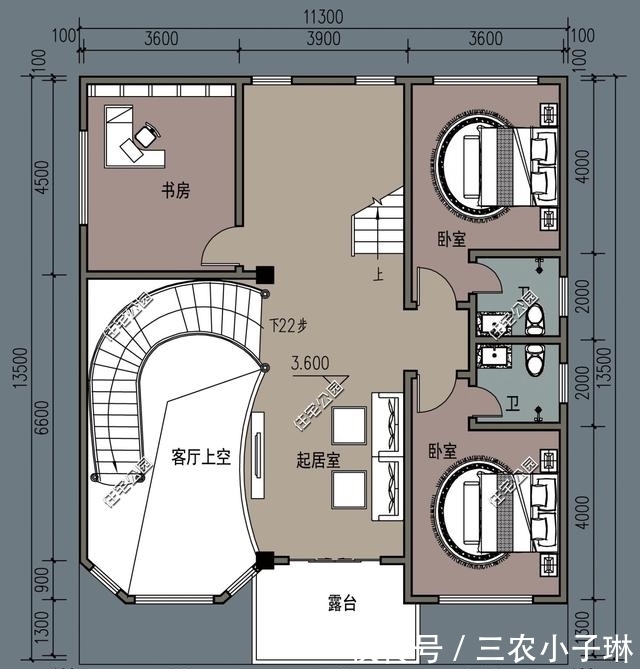 进深|7套三层农村自建房,户型方正、经典,还不赶快收了