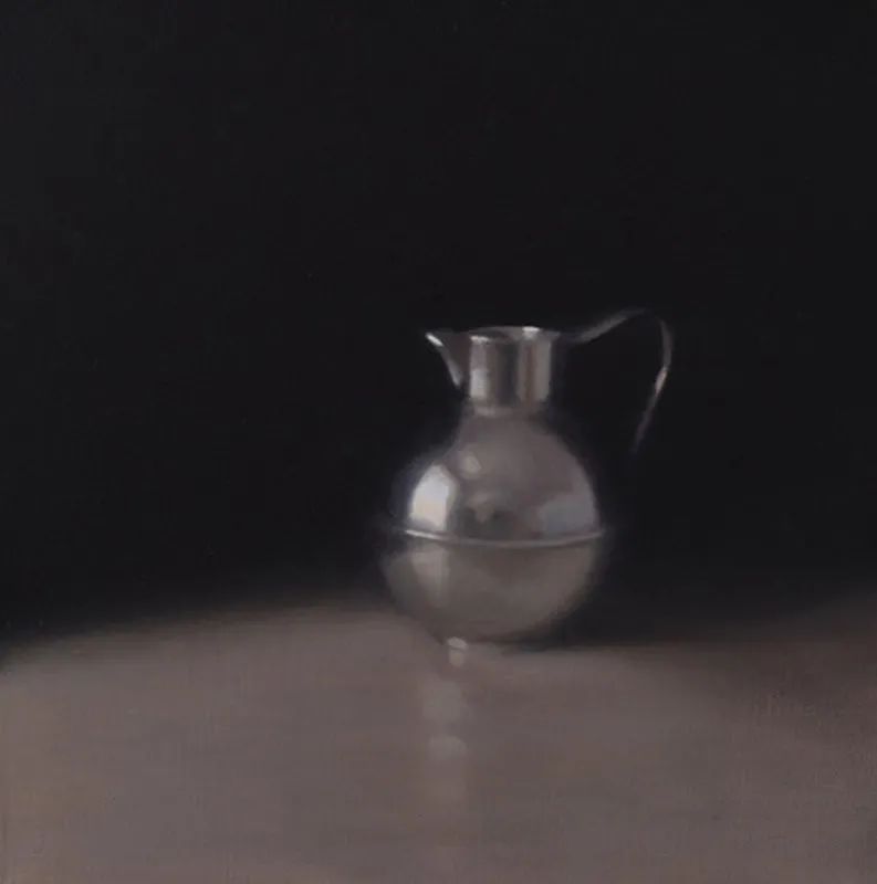 孤独感#柔和的光影和质感,她的静物画散发着一种孤独感!