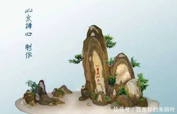 养花|大爷用石头、盘子来养花,布局造景,这就是山水盆景的魅力!