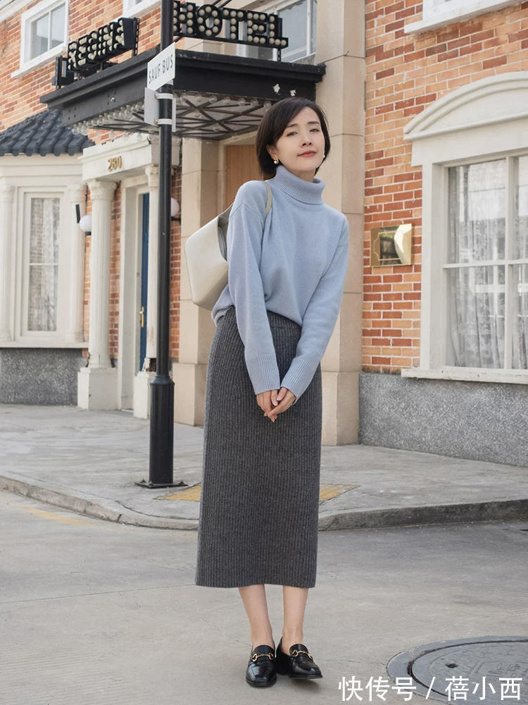半裙 中年女性想穿得有品味,试试“毛衣+半裙”,搭配技巧看这篇就够