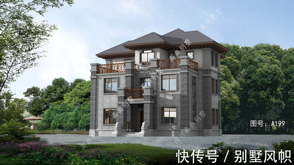 农村|中式农村别墅，带堂屋加土灶，耐看不过时。