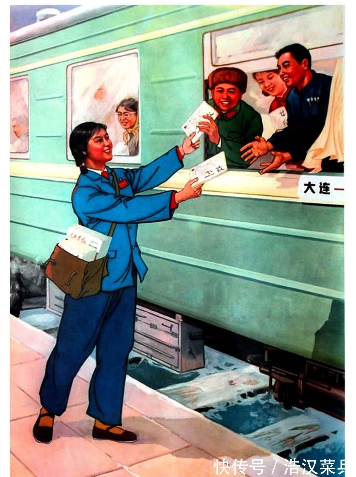 合作社!红色年代年画作品,青年勘察队,合作社里装电灯,扭转南粮北调