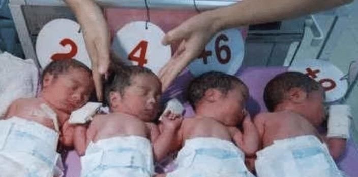 双胞胎|四胞胎一模一样,上学老师分不出,宝妈一波操作,老师一目了然