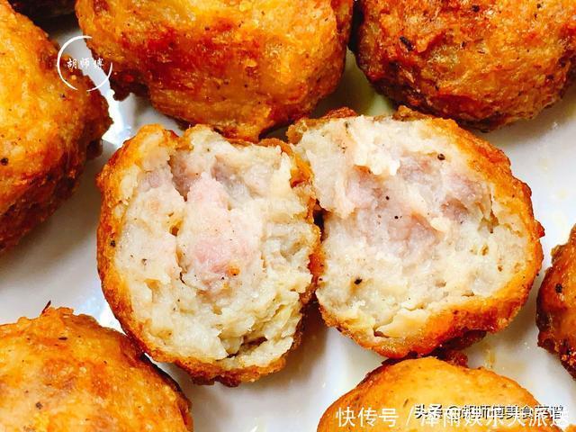 炸肉丸时,放淀粉是大忌!厨师长:牢记3点,肉丸不散,还没腥味