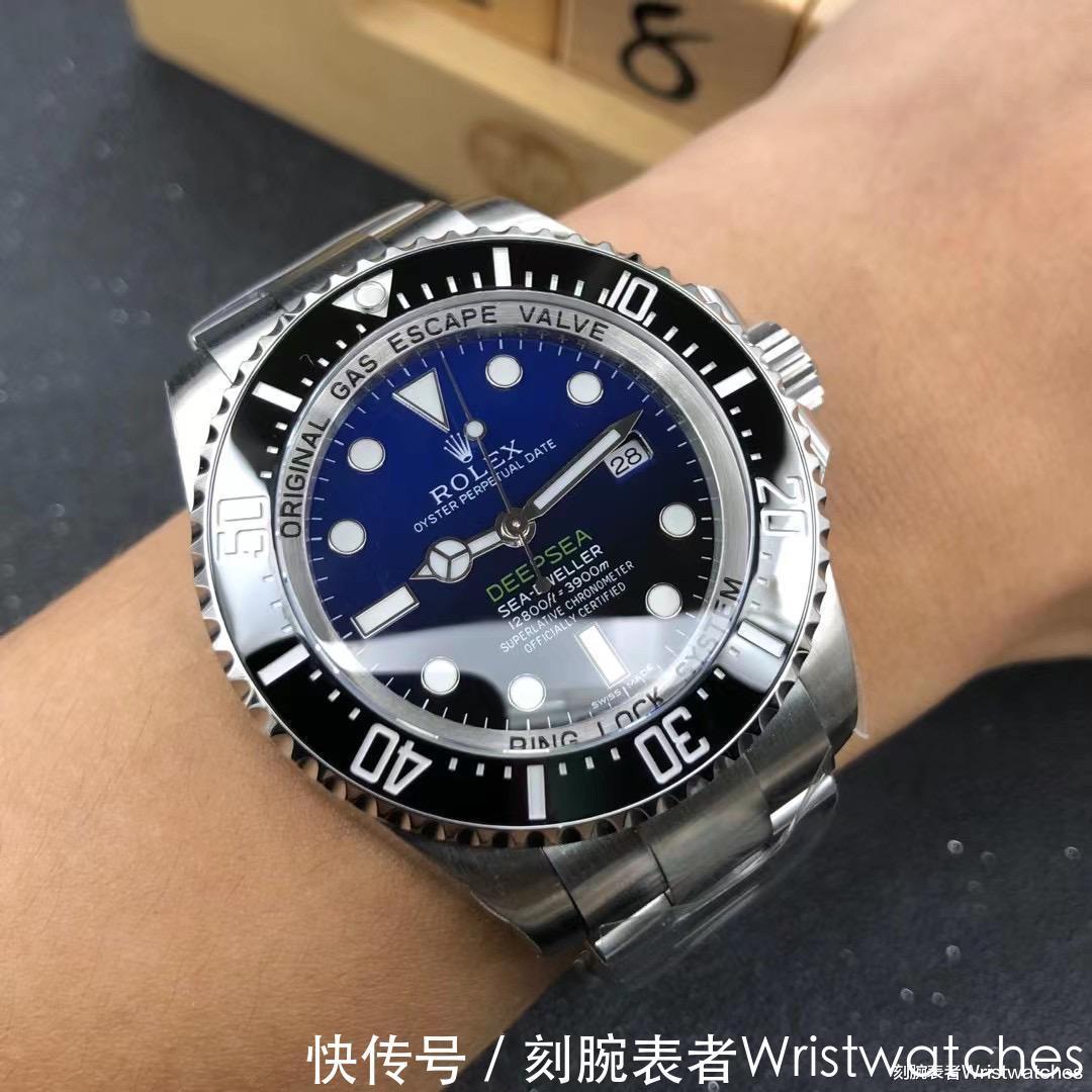 表壳|超级潜水复刻表:AR厂劳力士蓝色渐变鬼王细节工艺评测!