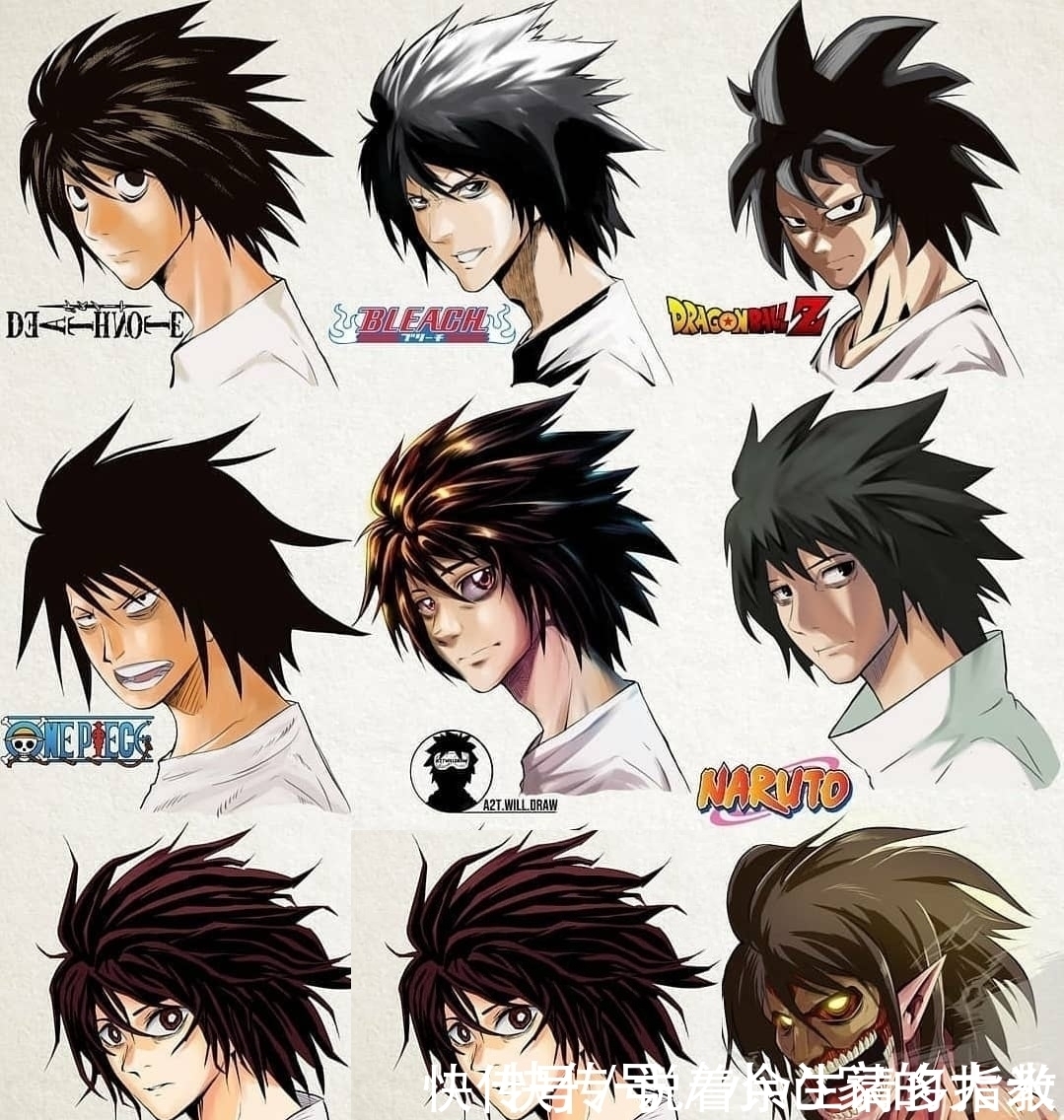 风格|不同画风的动漫人物,五条悟帅到极致,鸣人过于可爱