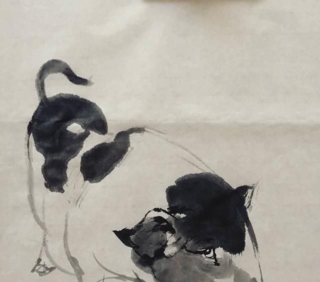 浓墨&没见过这么画猪的,太形象了,还是国画有意思