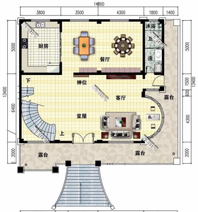 卧室内|2栋带架空层设计的豪宅,有钱就回老家建房,特别风光