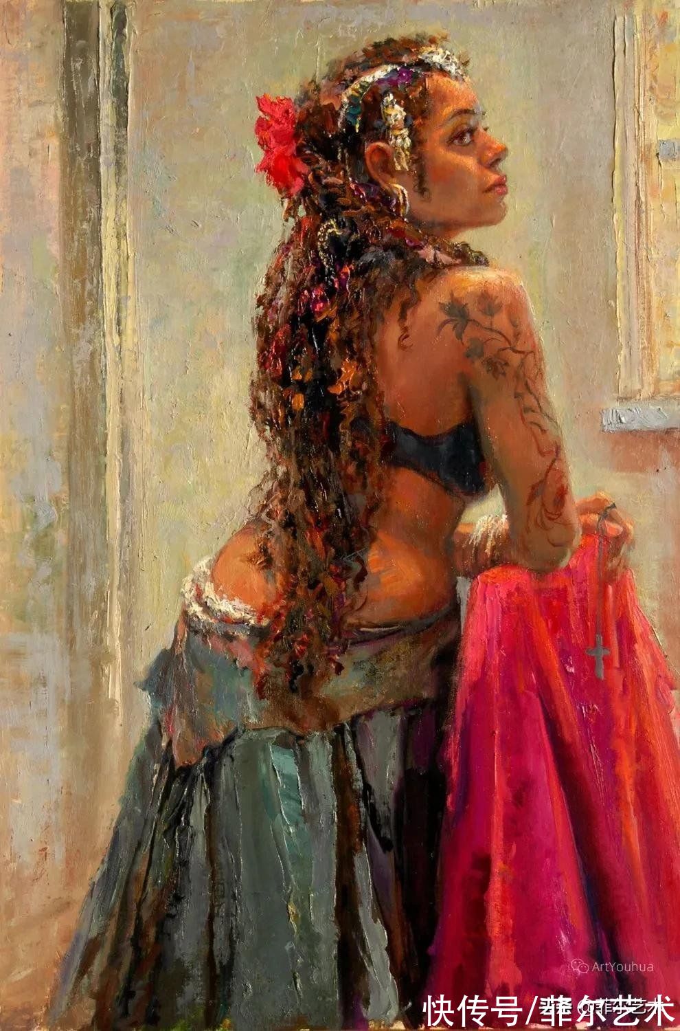 兰迪@她是一位富有表现力的现实主义画家，笔触和色彩让人喜欢不已