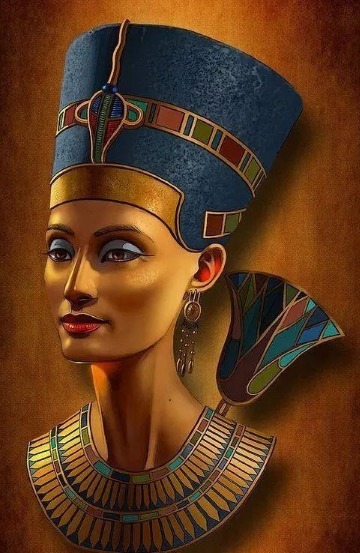 专家们&图坦卡蒙黄金面具出土,专家指着面具说,这上面有埃及最早的项链