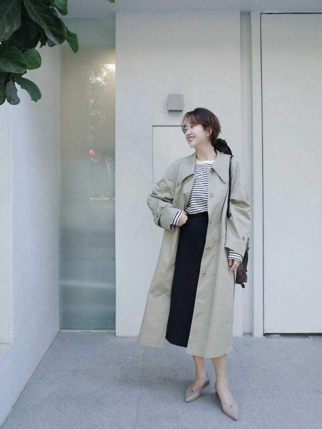 针织衫|初秋的日常穿搭分享,衬衫搭配半身裙高级通勤,美出了新高度