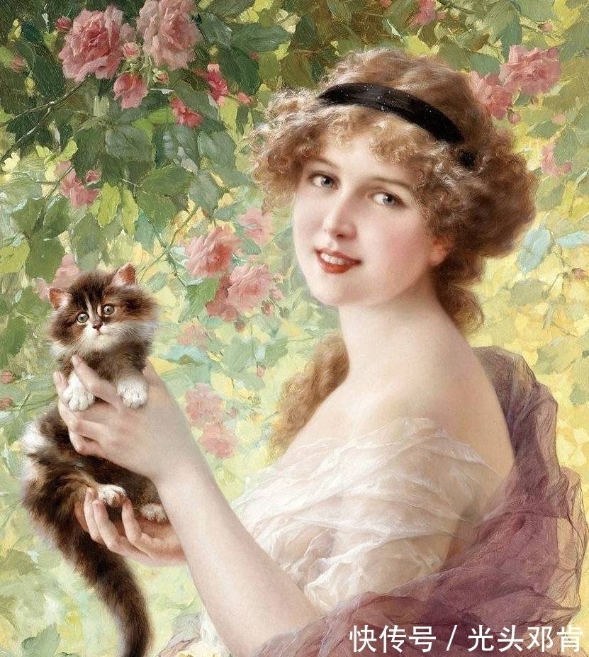 弗农&他最擅长画美女,埃米尔·弗农Emile Vernon油画美女作品鉴赏