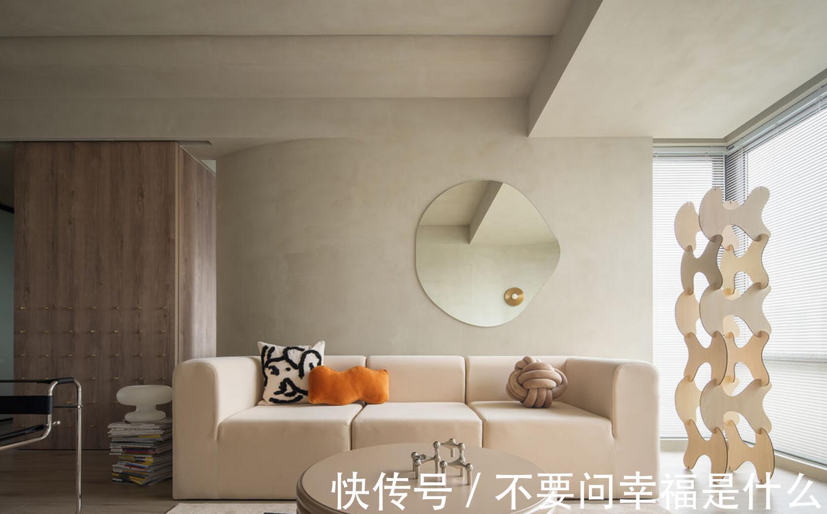 空间表现|不愧是设计师的家,全屋不用乳胶漆,布局颠覆传统,超有质感!