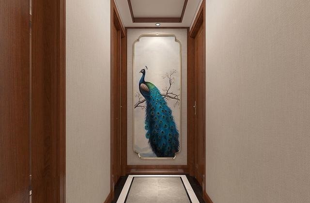 中式|150㎡中式风用红木色，大气美观又有品味，入户便让人心生喜爱