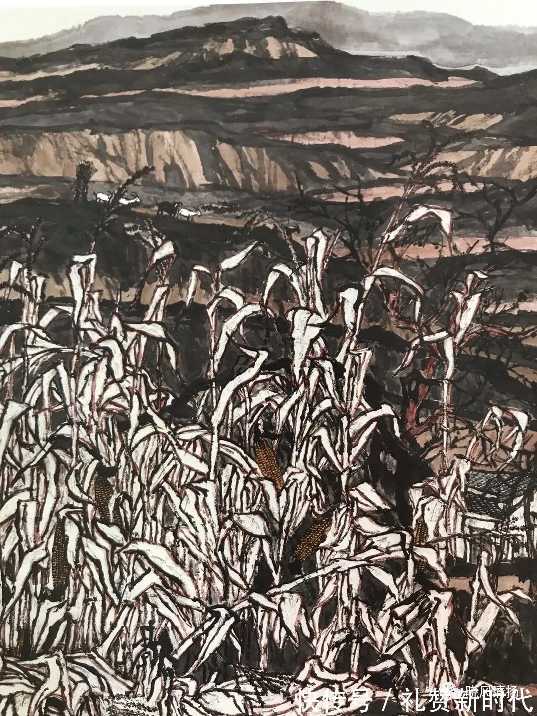 高原&艺术家高岩水墨画欣赏