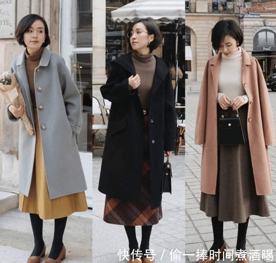 时尚|冬天别穿太土,这位155时尚博主穿搭示范,保暖又显高