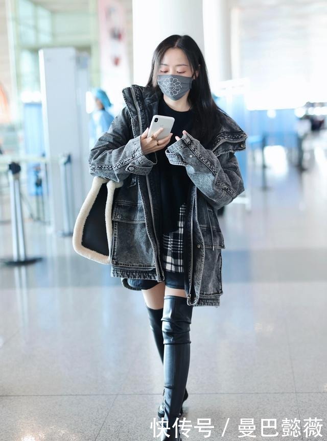 过膝|一年能穿三季的过膝靴,冬天适合这样搭配,让你显瘦又显高