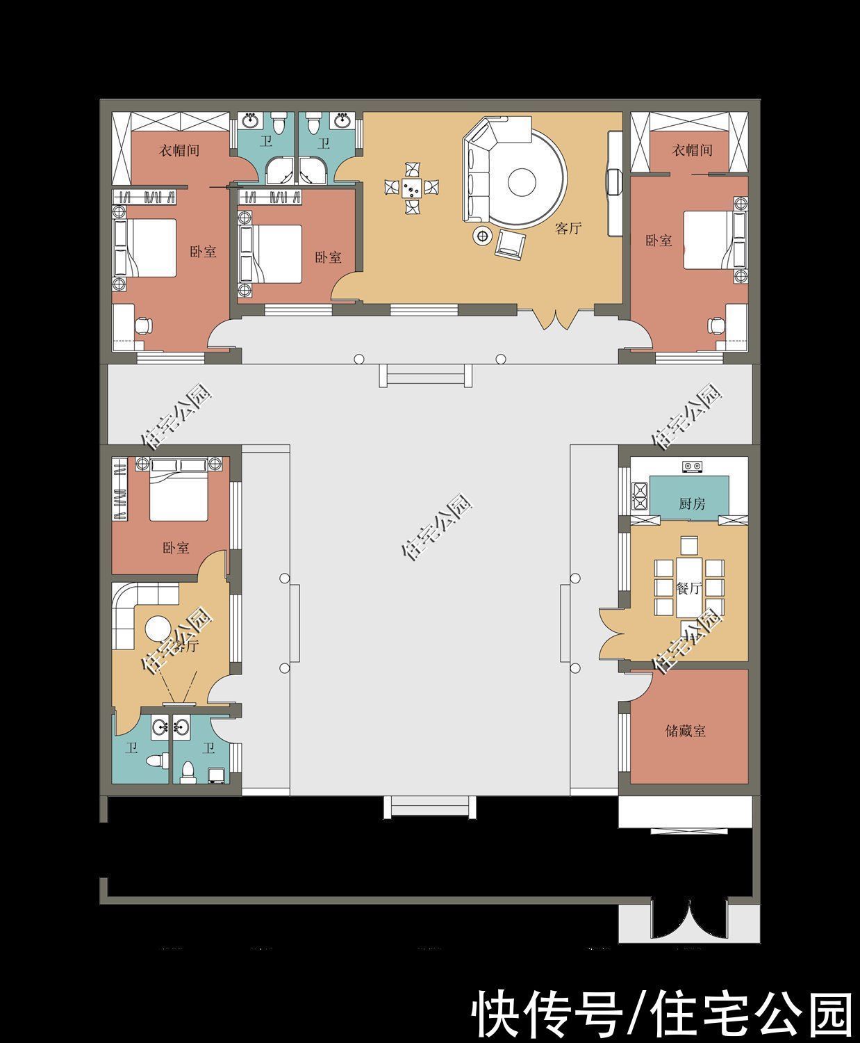 占地面积|农村盖房的好月份,10套一层户型奉上,第3套造价低第6套特别美
