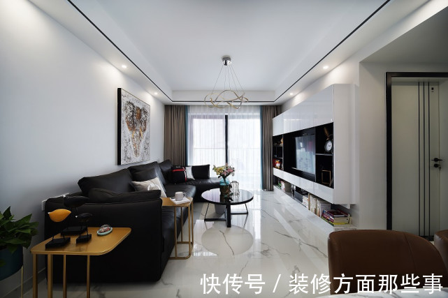 现代风|79平现代风二居室,在卧室静静地看书、喝茶,做一个有灵魂的人