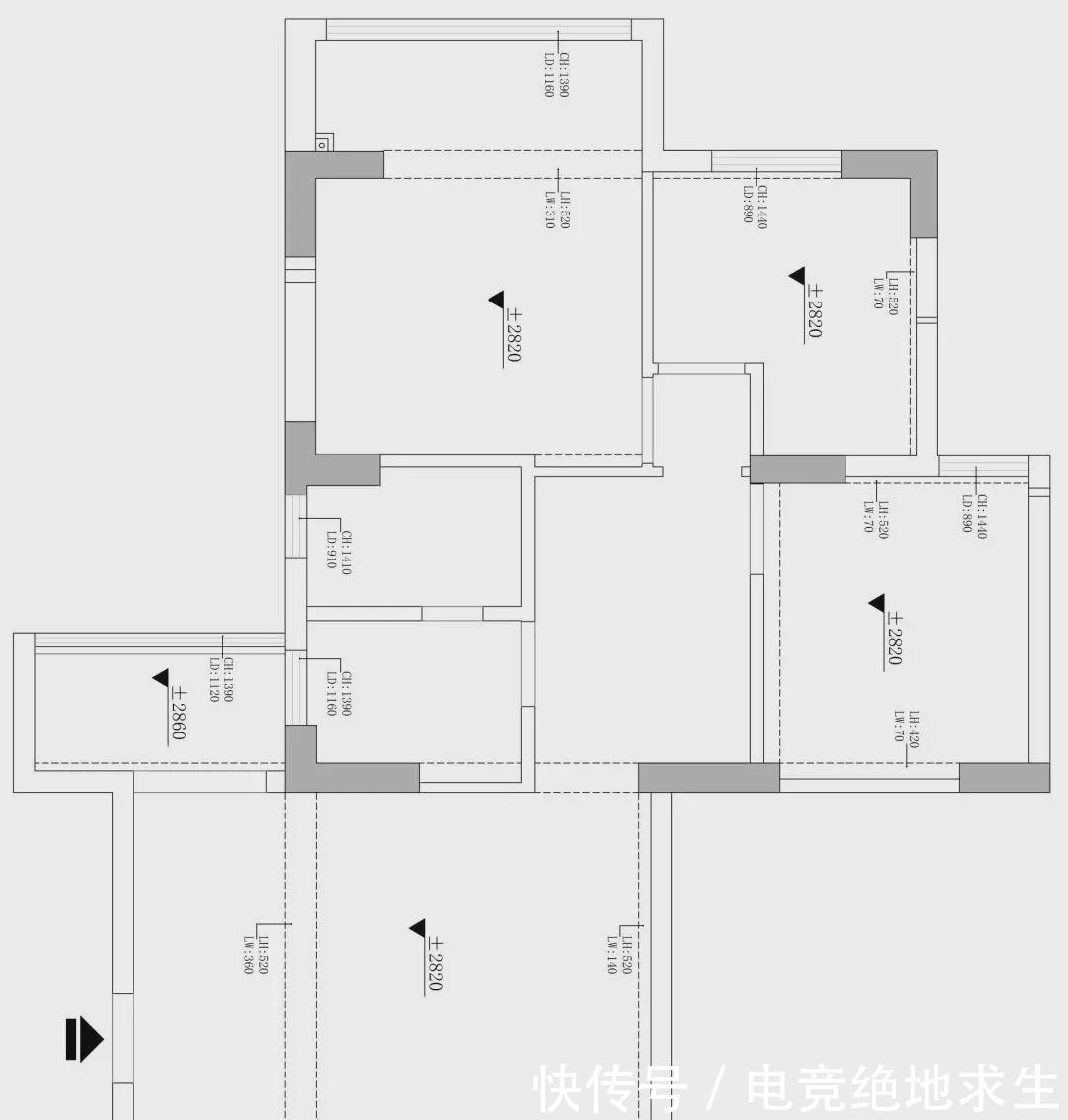 收纳|80㎡现代简约小两居,复古绿+胡桃木格调满满,独立衣帽间超实用