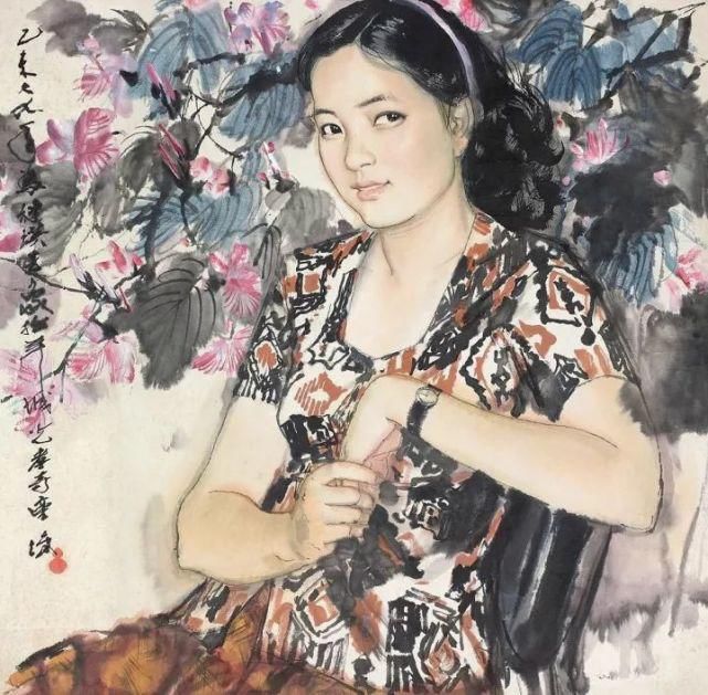 广美教授林墉笔下的女人体国画，俏丽、灵动，勾人魂魄，养眼！