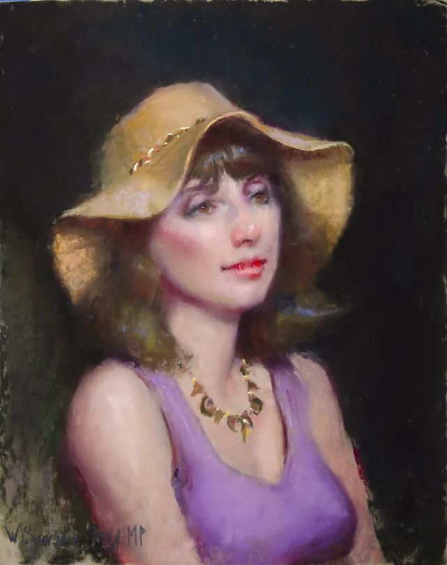 学生$在绘画的道路上，他认为自己永远是一个学生