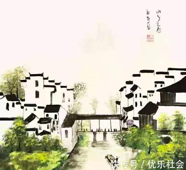 油画#冯少帅山水画 既有西方油画的质感又有国画山水画的灵韵