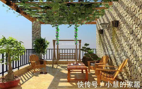 门前|家有露台一定要这样设计，学习、喝茶，晒衣物，功能太齐全了！