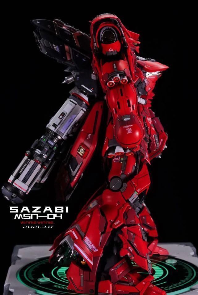 涂装|红如烈焰才是沙扎比真本色,姚沙GK1.0涂装制作