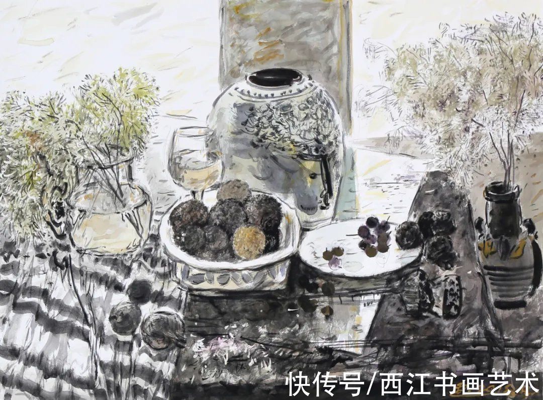 赵云龙@把水彩弄成国画的味道，也挺美：赵云龙水彩作品选