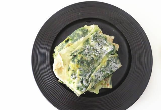 黄豆酱|午餐一人吃饭也要吃好,半小时做两菜,主食就吃素三鲜菜饼,舒服