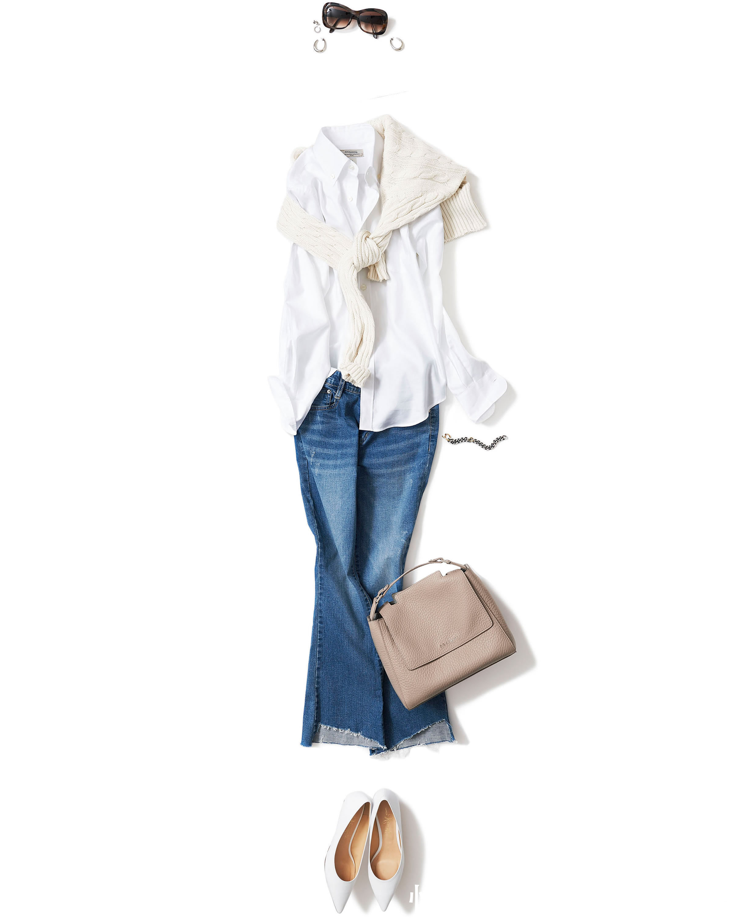 针织衫 春天穿衬衫时,请这样搭!4种高级“穿搭配色”方案,每套都完美